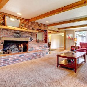 Buklé padlószőnyeg 4 m széles narancs színű