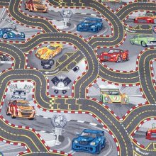 Racer gyerek szőnyeg Padlószőnyeg 4 m széles autópályás