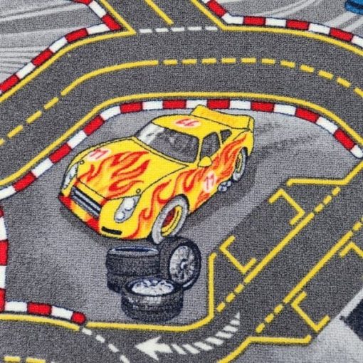 Racer gyerek szőnyeg Padlószőnyeg 4 m széles autópályás