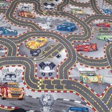 Racer gyerek szőnyeg Padlószőnyeg 4 m széles autópályás