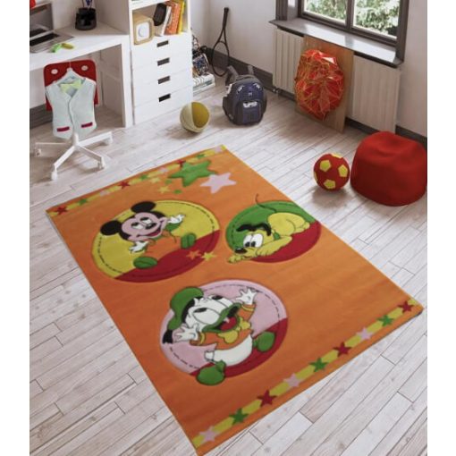 Donald és Barátai Narancs Színes Gyerekszőnyeg