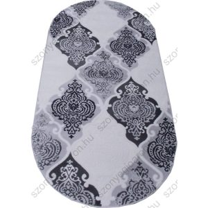 Carmela fekete krém szürke Nyírt szőnyeg 80 x 150 cm