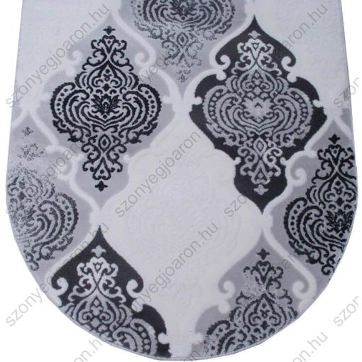 Carmela fekete krém szürke Nyírt szőnyeg 80 x 150 cm