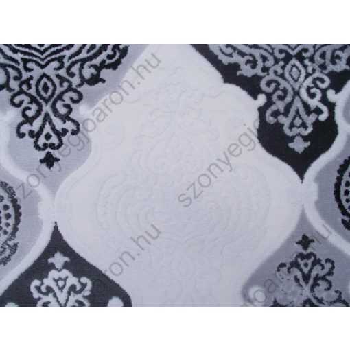 Carmela fekete krém szürke Nyírt szőnyeg 80 x 150 cm