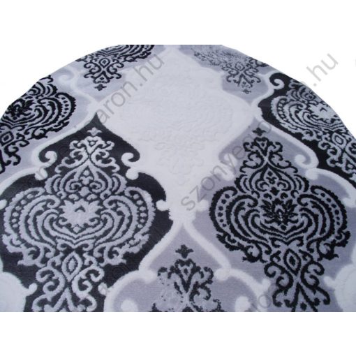 Carmela fekete krém szürke Nyírt szőnyeg 80 x 150 cm