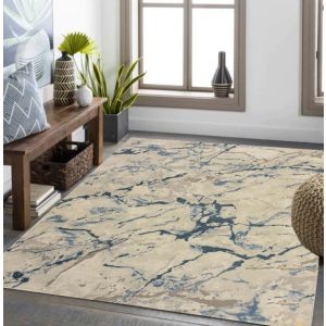   Damaszkusz multicolor modern nappali szőnyeg bézs kék 150 x 230 cm