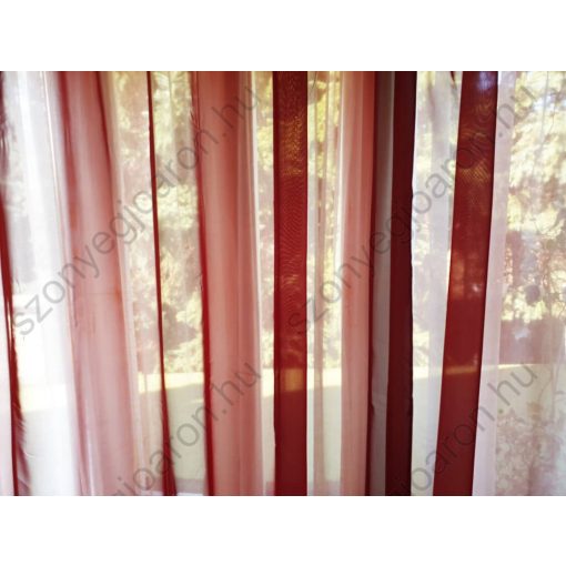 Camille Bordó Organza Függöny 250 x 300 cm
