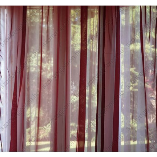 Camille Bordó Organza Függöny 250 x 300 cm