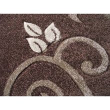 Tomi Nyírt Arany Barna futó virág mintás szőnyeg  300 x 400 cm
