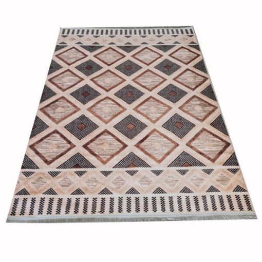 Delalic kockás szőnyeg 125x200 cm vendégházba