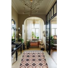 Dillman kockás szőnyeg vendégházba 150x233 cm terra