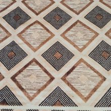 Dillman kockás szőnyeg vendégházba 150x233 cm terra