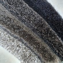 Dolle Modern Shaggy Szőnyeg Fekete Szürke 150 x 230 cm