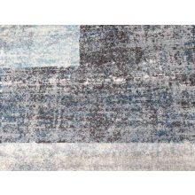 Dolomit modern szőnyeg kockás bézs kék szürke 80 x 150 cm