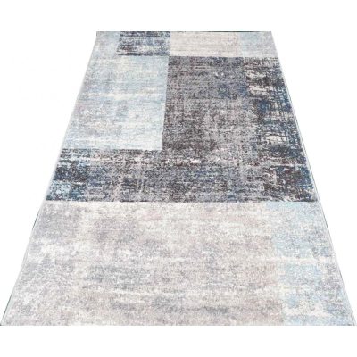   Dolomit modern futószőnyeg kockás bézs szürke 80 x 300 cm