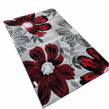 Dorinka modern szürke szőnyeg virágmintás 150 x 230 cm