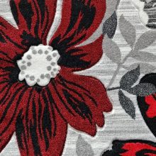 Dorinka modern szürke szőnyeg virágmintás 150 x 230 cm