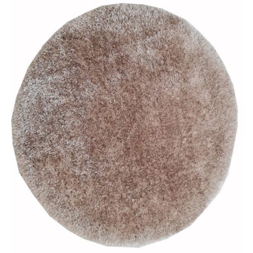 Dragoni kerek shaggy szőnyeg 120 cm világosbarna