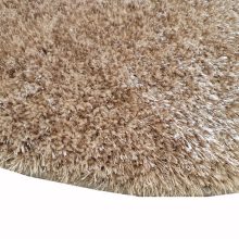 Dragoni kerek shaggy szőnyeg 120 cm világosbarna