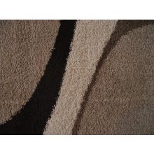 Barátságos Drapp-Barna Shaggy szőnyeg 160 x 220 cm