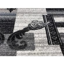 Manado fehér szürke fekete nyírt szőnyeg 150 x 230 cm