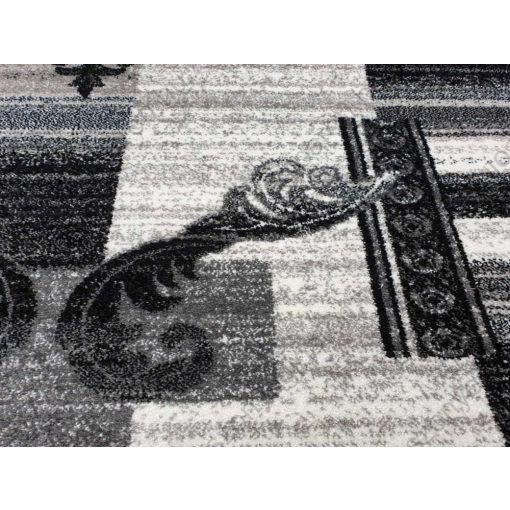 Manado fehér szürke fekete nyírt szőnyeg 150 x 230 cm