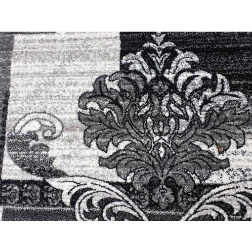 Manado fehér szürke fekete nyírt szőnyeg 150 x 230 cm