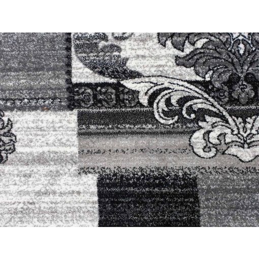 Manado fehér szürke fekete nyírt szőnyeg 150 x 230 cm