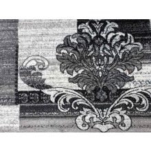 Manado fehér szürke fekete nyírt szőnyeg 150 x 230 cm