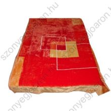 Leontina Narancs Kockás Ágytakaró, Pléd 150 x 200 cm