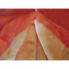 Leontina Narancs Kockás Ágytakaró, Pléd 150 x 200 cm