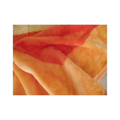 Leontina Narancs Kockás Ágytakaró, Pléd 150 x 200 cm