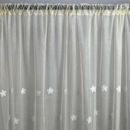 Tatjána organza függöny hímzett krém 300 x 250 cm