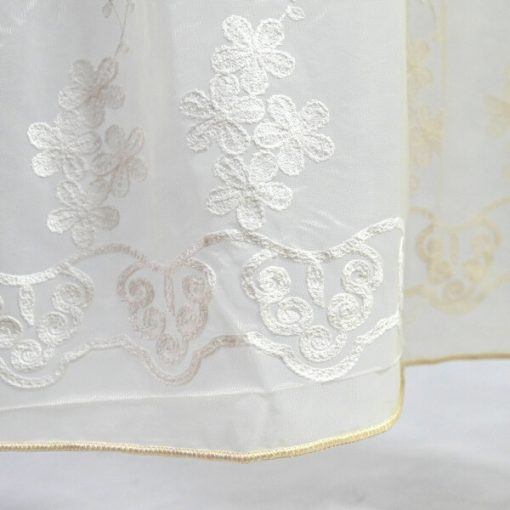 Tatjána organza függöny hímzett krém 300 x 250 cm