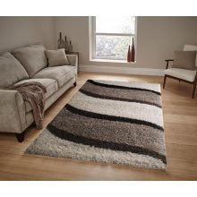 Zsanna Bézs Kávébarna Shaggy Szőnyeg 150 x 230 cm