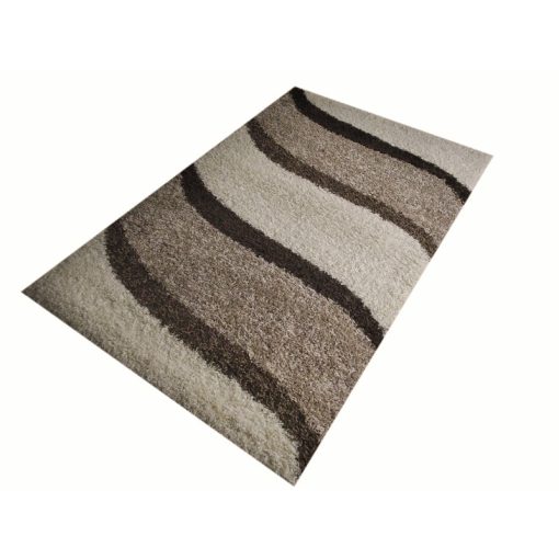 Zsanna Bézs Kávébarna Shaggy Szőnyeg 150 x 230 cm