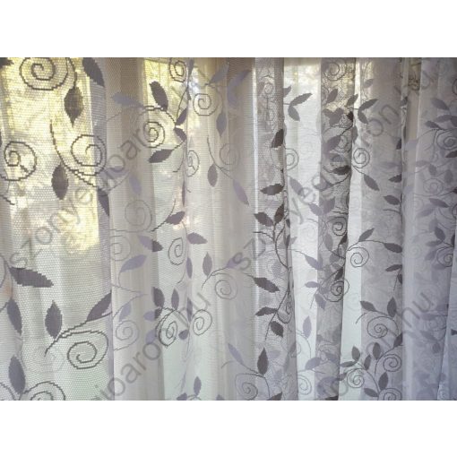 Gregória Fehér Jacquard Függöny 250 x 300 cm
