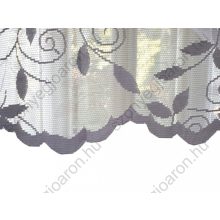 Gregória Fehér Jacquard Függöny 250 x 300 cm