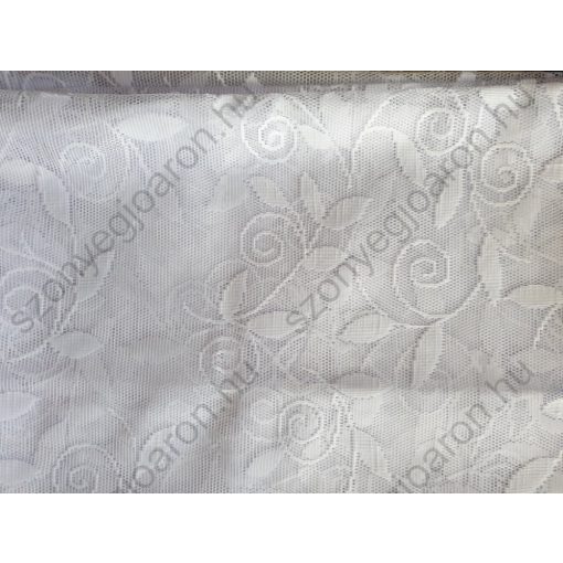 Gregória Fehér Jacquard Függöny 250 x 300 cm