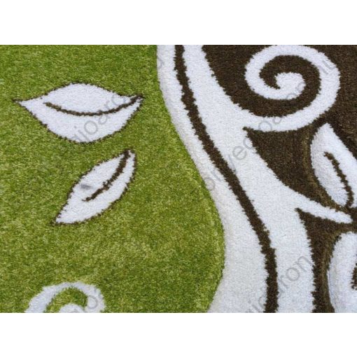 Melissa Nyírt Zöld dombor szőnyeg 80 x 150 cm