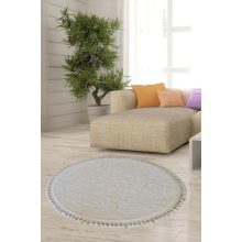 Emerka kerek szőnyeg elegáns klasszikus bézs 100 cm