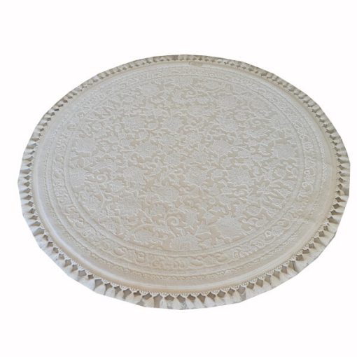 Emerka kerek szőnyeg elegáns klasszikus bézs 100 cm