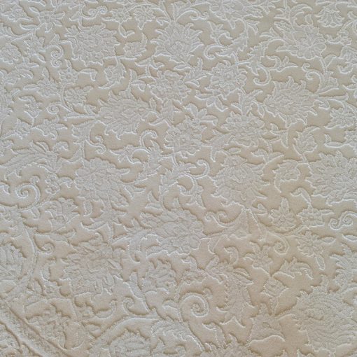 Emerka kerek szőnyeg elegáns klasszikus bézs 100 cm