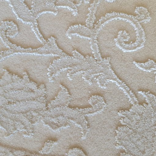 Emerka kerek szőnyeg elegáns klasszikus bézs 100 cm