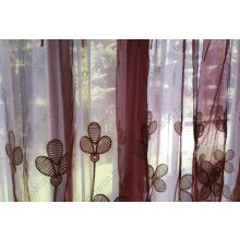 Bordó piros Organza kész Függöny Csíptetős +Bújtatós