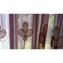 Bordó piros Organza kész Függöny Csíptetős +Bújtatós