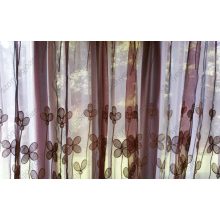 Bordó piros Organza kész Függöny Csíptetős +Bújtatós