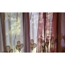 Bordó piros Organza kész Függöny Csíptetős +Bújtatós