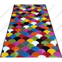 Sten Nyírt Fekete színes szőnyeg 200 x 300 cm