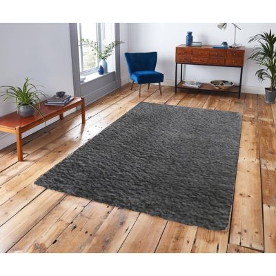 Calliope Antracit Szürke Shaggy Szőnyeg 125 x 200 cm